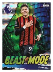 fotbalová kartička 2025-26 Topps  Premier League - Beast Mode 423 Evanilson  (AFC Bournemouth)