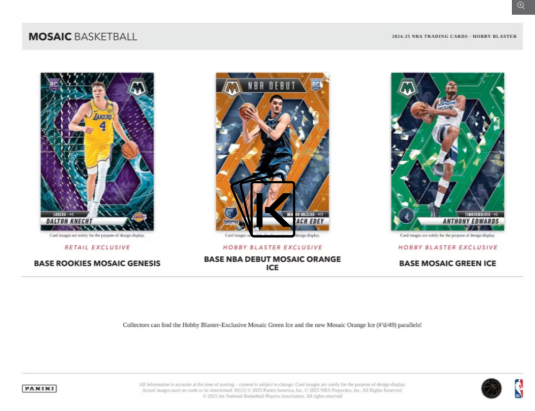 2024-25 Panini NBA Mosaic Mega Box