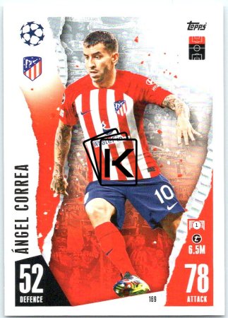 Fotbalová kartička 2023-24 Topps Match Attax UEFA Club Competitions 169 Ángel Correa Atlético de Madrid