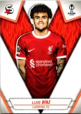 Fotbalová kartička 2023-24 Topps Superstars UEFA Club Competitions 85 Luis Díaz (Liverpool FC)