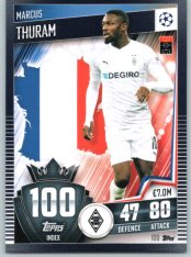 fotbalová kartička 2020-21 Topps Match Attax 101 Champions League 100 Marcus Thuram VfL Borussia Mönchengladbach
