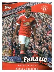 fotbalová kartička 2024-25 Topps Manchester United Fan Set Fanatics fans FF-2 Marcus Rashford Electro