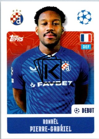 2024-25 Topps Champions League 471 Ronaël Pierre-Gabriel (GNK Dinamo Zagreb)