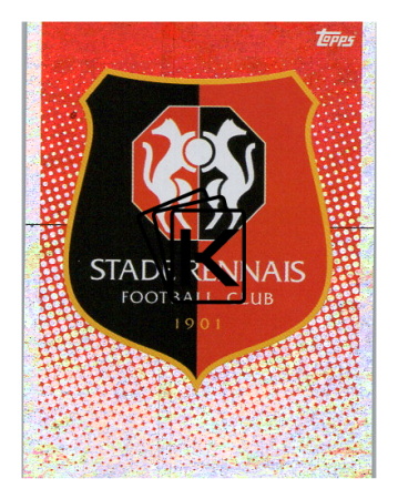 2020-21 Topps Champions League samolepka REN1 Logo Stade Rennais F.C.