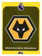 fotbalová kartička 2025-26 Topps  Premier League 289 Wolverhampton Wanderers  - Team Logo -PARALLEL Yellow
