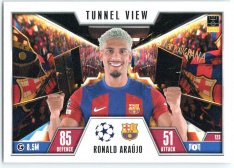 2023-24 Topps Match Attax EXTRA UEFA Club Competition Tunnel View 123 Ronald Araujo (FC Barcelona)