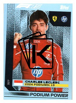 2025 Topps Turbo Attax F1 Scuderia Ferrari Podium Power  327 Charles Leclerc
