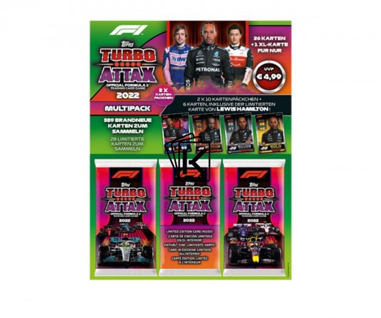 2022 Topps Turbo Attax Formule 1 Multipack Green