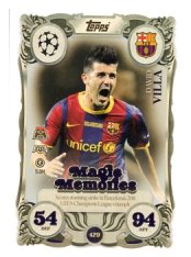 fotbalová kartička 2025-26 Topps Match Attax UCC Magic Memories (Rainbow Plus Foil) 429 David Villa (Manchester City)