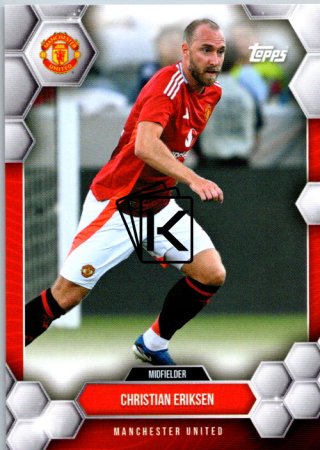 fotbalová kartička 2024-25 Topps Manchester United Fan Set 13 Christian Eriksen