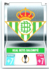 fotbalová kartička 2021-22 Topps Match Attax UEFA Champions League 280 Real Betis Logo