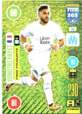 fotbalová karta Panini Adrenalyn XL FIFA 365 2021 Fans´ Favourite 36 Dimitri Payet Olympique de Marseille