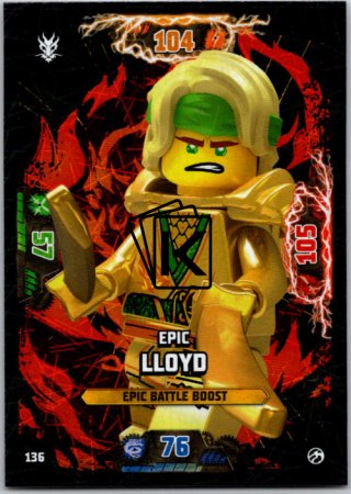 Lego Ninjago Trading Card EPIC 136 Lloyd