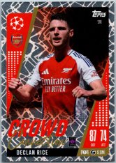 Fotbalová kartička 2024-25 Topps Match Attax EXTRA UEFA Club Competitions Crowd Connection 218 Declan Rice (Arsenal)