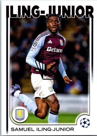 fotbalová kartička 2024-25 Topps UEFA Club Competitions Flagship 146 Samuel Iling-Junior Aston Villa
