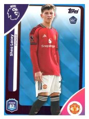 fotbalová kartička 2025-26 Topps  Premier League 209 Shea Lacey (Manchester United)  -  Rookie - PARALLEL Blue