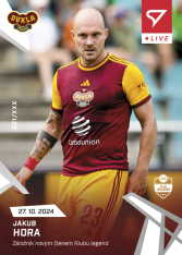 fotbalová kartička 2024-25 SportZoo Chance Liga Live L-17 Jakub Hora Dukla Praha
