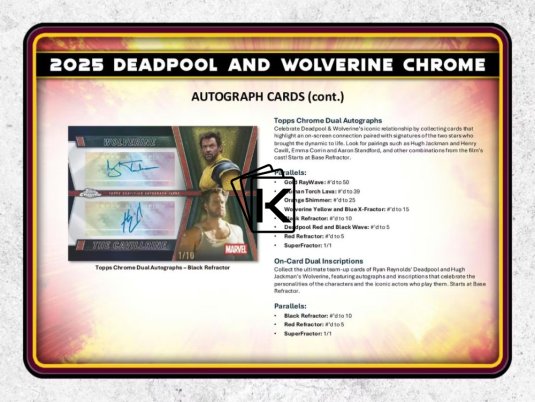 2025 Topps Deadpool Chrome Hobby Box