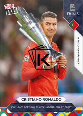 2025 Topps Now 007 Cristiano Ronaldo Portugal - UEFA Nations League Final