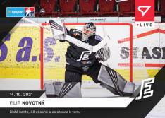 Hokejová kartička SportZoo 2021-22 Live L-026 Filip Novotný HC Energie Karlovy Vary