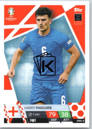 fotbalová karta Topps Match Attax EURO 2024 ENG4 Harry Maguire (England)