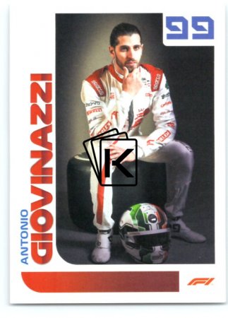 samolepka 2021 Topps Formule 1 Portrait 171 Antonio Giovinazzi Alfa Romeo