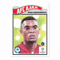 Fotbalová kartička Topps Living Set 266 Ryan Gravenberch AFC Ajax RC