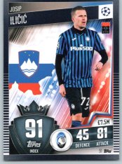 fotbalová kartička 2020-21 Topps Match Attax 101 Champions League 91Josip Iličić Atalanta BC