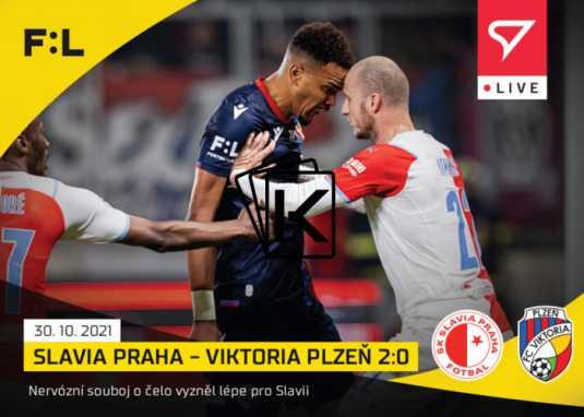 fotbalová kartička SportZoo 2021-22 Live L-057 Krmenčík Beauguel  Slavia Plzeň