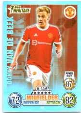 fotbalová kartička 2021-22 Topps Match Attax UEFA Champions League Heritage 463 Donny van de Beek - Manchester United