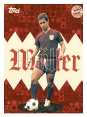 fotbalová kartička 2025-26 Topps Team set FC Bayern Munchen Die Bayern DB-8 Gerd Müller Halo