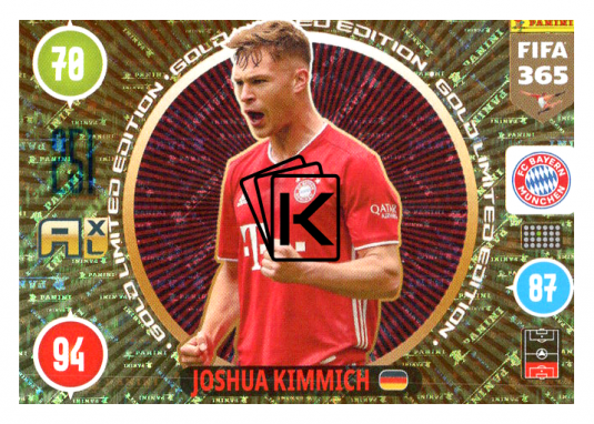 Panini Adrenalyn XL FIFA 365 2021 Gold Limited Edition Joshua Kimmich FC Bayern Munchen