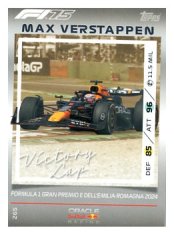 2025 Topps Turbo Attax F1 Oracle Red Bull Racing Victory Lap HP 265 Max Verstappen
