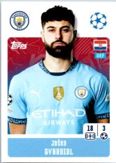 2024-25 Topps Champions League 276 Joško Gvardiol (Manchester City)