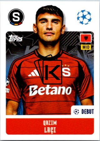 2024-25 Topps Champions League 427 Qazim Laçi (AC Sparta Praha)