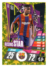 fotbalová kartička Topps Match Attax Champions League 2020-21 Rising Star RS1 Ansu Fati - FC Barcelona