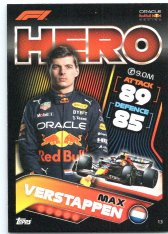 2022 Topps Formule 1 Turbo Attax 13 Max Verstappen (Red Bull Racing)
