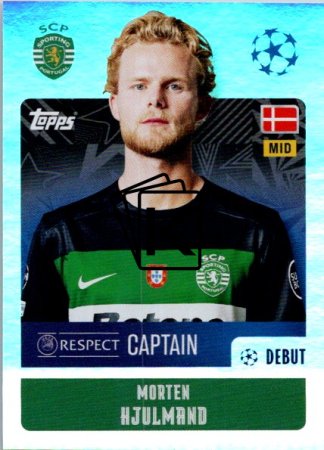 2024-25 Topps Champions League 356 Morten Hjulmand (Sporting Clube de Portugal)