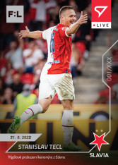 fotbalová kartička SportZoo 2022-23 Live L-021 Stanislav Tecl SK Slavia Praha