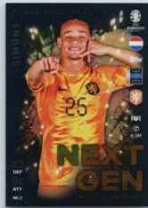 fotbalová karta Topps Match Attax EURO 2024 Next Gen Limited Edition NGLE2 Xavi Simons (Netherlands)