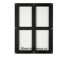 CB Carbonix Multicards holder Vertical Booklet Kapa black 180pt