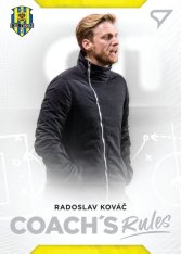 fotbalová kartička SportZoo 2020-21 Fortuna Liga Serie 2 Coach ´s Rules CR18 Radoslav Kováč SFC Opava