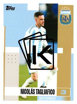fotbalová kartička 2024-25 Topps Argentina Team Set 7 Nicolás Tagliafico