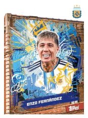 fotbalová kartička 2025-26 Topps Team Set Argentina Block 27 Enzo Fernández