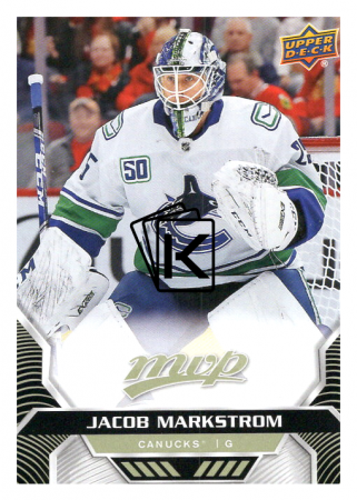 2020-21 UD MVP 170 Jacob Markstrom - Vancouver Canucks