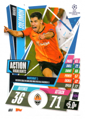 fotbalová kartička 2020-21 Topps Match Attax Champions League Extra Action Highlights AH6 Manor Solomon FC Shakhtar Donetsk