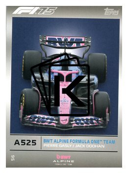 2025 Topps Turbo Attax F1 BWT Alpine  56	Team Car