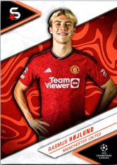 Fotbalová kartička 2023-24 Topps Superstars UEFA Club Competitions 96 Rasmus Højlund (Manchester United)