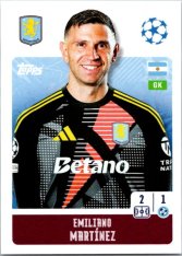 2024-25 Topps Champions League 66 Emiliano Martínez (Aston Villa)