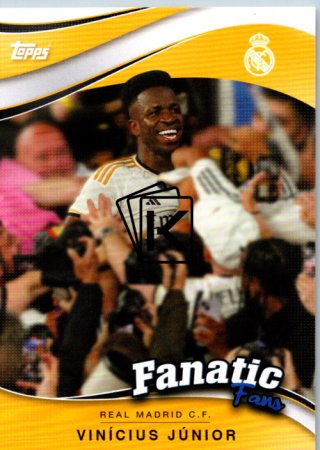 fotbalová kartička 2024-25 Topps Real Madrid CF Fan Set Fanatics Fans FF-2 Vinícius Júnior